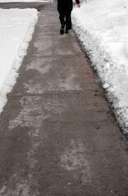 winter sidewalk